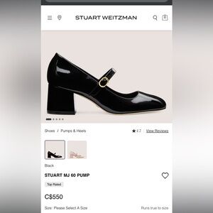 STUART WEITZMAN  MARY JANE  60 PUMP